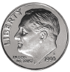 Roosevelt Dime (pre-1965) coin image